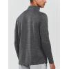 image:imageNORTHYARD Mens Quarter Zip Pullover Athletic Running 14 Zip Long Sleeve Pullovers Quick Dry Lightweight Tennis Gym ShirtsGreyheather