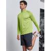 image:imageNORTHYARD Mens Quarter Zip Pullover Athletic Running 14 Zip Long Sleeve Pullovers Quick Dry Lightweight Tennis Gym ShirtsLightgreenheather
