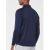 image:imageNORTHYARD Mens Quarter Zip Pullover Athletic Running 14 Zip Long Sleeve Pullovers Quick Dry Lightweight Tennis Gym ShirtsNavy