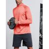 image:imageNORTHYARD Mens Quarter Zip Pullover Athletic Running 14 Zip Long Sleeve Pullovers Quick Dry Lightweight Tennis Gym ShirtsRedheather