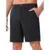 image:imageNORTHYARD Mens Golf Shorts 9 Work Dress Hybrid Short Lightweight Quick Dry Stretch Casual Summer Shorts with 6 PocketsBlack