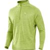 image:imageNORTHYARD Mens Quarter Zip Pullover Athletic Running 14 Zip Long Sleeve Pullovers Quick Dry Lightweight Tennis Gym ShirtsLightgreenheather