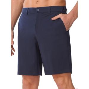 image:imageNORTHYARD Mens Golf Shorts 9 Work Dress Hybrid Short Lightweight Quick Dry Stretch Casual Summer Shorts with 6 PocketsNavy