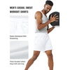 image:imageNORTHYARD Mens 7 Athletic Running Shorts with Zipper Pockets Quick Dry Lightweight Workout Gym Short