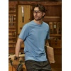 image:imageNORTHYARD Mens Graphic TShirt  Soft Cotton Crewneck Short Sleeve Tee Relaxed Fit Casual Summer Shirts for Work OutdoorBlue Stone
