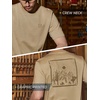 image:imageNORTHYARD Mens Graphic TShirt  Soft Cotton Crewneck Short Sleeve Tee Relaxed Fit Casual Summer Shirts for Work OutdoorDersert