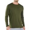 image:imageNORTHYARD Mens UPF 50 Rash Guard Long Sleeve Fishing Swim Shirts Sun Protection Lightweight Quick Dry Shirt for MenArmygreen