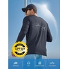 image:imageNORTHYARD Mens UPF 50 Rash Guard Long Sleeve Fishing Swim Shirts Sun Protection Lightweight Quick Dry Shirt for MenCoolgrey