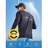 image:imageNORTHYARD Mens UPF 50 Rash Guard Long Sleeve Fishing Swim Shirts Sun Protection Lightweight Quick Dry Shirt for MenDarkgrey