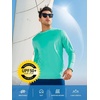 image:imageNORTHYARD Mens UPF 50 Rash Guard Long Sleeve Fishing Swim Shirts Sun Protection Lightweight Quick Dry Shirt for MenLakeblue