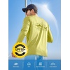 image:imageNORTHYARD Mens UPF 50 Rash Guard Long Sleeve Fishing Swim Shirts Sun Protection Lightweight Quick Dry Shirt for MenLemonyellow