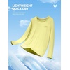 image:imageNORTHYARD Mens UPF 50 Rash Guard Long Sleeve Fishing Swim Shirts Sun Protection Lightweight Quick Dry Shirt for MenLemonyellow