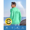 image:imageNORTHYARD Mens UPF 50 Rash Guard Long Sleeve Fishing Swim Shirts Sun Protection Lightweight Quick Dry Shirt for MenMintgreen