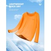 image:imageNORTHYARD Mens UPF 50 Rash Guard Long Sleeve Fishing Swim Shirts Sun Protection Lightweight Quick Dry Shirt for MenOrange