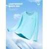 image:imageNORTHYARD Mens UPF 50 Rash Guard Long Sleeve Fishing Swim Shirts Sun Protection Lightweight Quick Dry Shirt for MenSkyblue