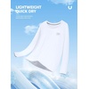 image:imageNORTHYARD Mens UPF 50 Rash Guard Long Sleeve Fishing Swim Shirts Sun Protection Lightweight Quick Dry Shirt for MenWhite