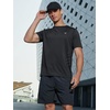 image:imageNORTHYARD Mens Workout Athletic Shirts Gym Running TShirts Tennis Quick Dry Short Sleeve Shirt Active Lightweight SportsBlack