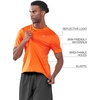 image:imageNORTHYARD Mens Workout Athletic Shirts Gym Running TShirts Tennis Quick Dry Short Sleeve Shirt Active Lightweight SportsOrange