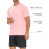 image:imageNORTHYARD Mens Workout Athletic Shirts Gym Running TShirts Tennis Quick Dry Short Sleeve Shirt Active Lightweight SportsPinkheather