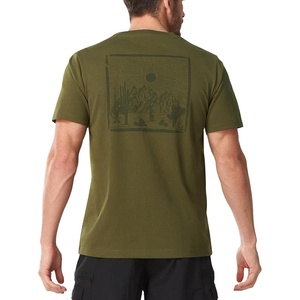 image:imageNORTHYARD Mens Graphic TShirt  Soft Cotton Crewneck Short Sleeve Tee Relaxed Fit Casual Summer Shirts for Work OutdoorArmy Green
