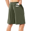 image:imageNORTHYARD Mens Athletic Running Shorts Gym Workout 795 Quick Dry Lightweight Sports Basketball Tennis 3 Zipper PocketsArmygreen
