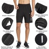 image:imageNORTHYARD Mens Athletic Running Shorts Gym Workout 795 Quick Dry Lightweight Sports Basketball Tennis 3 Zipper PocketsBlack