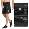 image:imageNORTHYARD Mens Athletic Running Shorts Gym Workout 795 Quick Dry Lightweight Sports Basketball Tennis 3 Zipper PocketsBlack