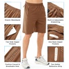 image:imageNORTHYARD Mens Athletic Running Shorts Gym Workout 795 Quick Dry Lightweight Sports Basketball Tennis 3 Zipper PocketsBrown