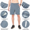 image:imageNORTHYARD Mens Athletic Running Shorts Gym Workout 795 Quick Dry Lightweight Sports Basketball Tennis 3 Zipper PocketsCloudgrey