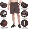 image:imageNORTHYARD Mens Athletic Running Shorts Gym Workout 795 Quick Dry Lightweight Sports Basketball Tennis 3 Zipper PocketsCoffee