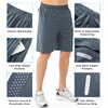 image:imageNORTHYARD Mens Athletic Running Shorts Gym Workout 795 Quick Dry Lightweight Sports Basketball Tennis 3 Zipper PocketsCoolgrey