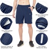 image:imageNORTHYARD Mens Athletic Running Shorts Gym Workout 795 Quick Dry Lightweight Sports Basketball Tennis 3 Zipper PocketsDarkblue