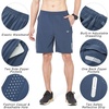 image:imageNORTHYARD Mens Athletic Running Shorts Gym Workout 795 Quick Dry Lightweight Sports Basketball Tennis 3 Zipper PocketsFederalblue