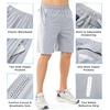 image:imageNORTHYARD Mens Athletic Running Shorts Gym Workout 795 Quick Dry Lightweight Sports Basketball Tennis 3 Zipper PocketsGrey