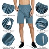 image:imageNORTHYARD Mens Athletic Running Shorts Gym Workout 795 Quick Dry Lightweight Sports Basketball Tennis 3 Zipper PocketsGreyblue