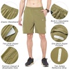 image:imageNORTHYARD Mens Athletic Running Shorts Gym Workout 795 Quick Dry Lightweight Sports Basketball Tennis 3 Zipper PocketsKhaki