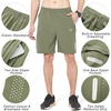 image:imageNORTHYARD Mens Athletic Running Shorts Gym Workout 795 Quick Dry Lightweight Sports Basketball Tennis 3 Zipper PocketsLightgreen