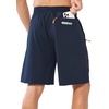 image:imageNORTHYARD Mens Athletic Running Shorts Gym Workout 795 Quick Dry Lightweight Sports Basketball Tennis 3 Zipper PocketsNavy