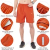 image:imageNORTHYARD Mens Athletic Running Shorts Gym Workout 795 Quick Dry Lightweight Sports Basketball Tennis 3 Zipper PocketsOrange