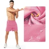 image:imageNORTHYARD Mens Athletic Running Shorts Gym Workout 795 Quick Dry Lightweight Sports Basketball Tennis 3 Zipper PocketsPowderpink