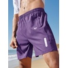 image:imageNORTHYARD Mens Athletic Running Shorts Gym Workout 795 Quick Dry Lightweight Sports Basketball Tennis 3 Zipper PocketsPurple