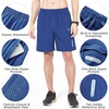 image:imageNORTHYARD Mens Athletic Running Shorts Gym Workout 795 Quick Dry Lightweight Sports Basketball Tennis 3 Zipper PocketsRoyalblue