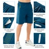 image:imageNORTHYARD Mens Athletic Running Shorts Gym Workout 795 Quick Dry Lightweight Sports Basketball Tennis 3 Zipper PocketsSeablue