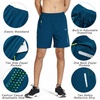 image:imageNORTHYARD Mens Athletic Running Shorts Gym Workout 795 Quick Dry Lightweight Sports Basketball Tennis 3 Zipper PocketsSeablue