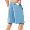 image:imageNORTHYARD Mens Athletic Running Shorts Gym Workout 795 Quick Dry Lightweight Sports Basketball Tennis 3 Zipper PocketsSkyblue
