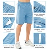 image:imageNORTHYARD Mens Athletic Running Shorts Gym Workout 795 Quick Dry Lightweight Sports Basketball Tennis 3 Zipper PocketsSkyblue
