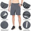image:imageNORTHYARD Mens Athletic Running Shorts Gym Workout 795 Quick Dry Lightweight Sports Basketball Tennis 3 Zipper PocketsSmokegrey