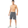 image:imageNORTHYARD Mens Athletic Running Shorts Gym Workout 795 Quick Dry Lightweight Sports Basketball Tennis 3 Zipper PocketsSmokegrey