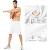 image:imageNORTHYARD Mens Athletic Running Shorts Gym Workout 795 Quick Dry Lightweight Sports Basketball Tennis 3 Zipper PocketsWhite