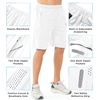 image:imageNORTHYARD Mens Athletic Running Shorts Gym Workout 795 Quick Dry Lightweight Sports Basketball Tennis 3 Zipper PocketsWhite